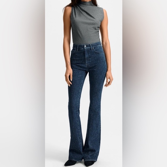 Veronica Beard Mylie Stretch-Wool-Blend Sleeveless Top - Picture 2 of 7